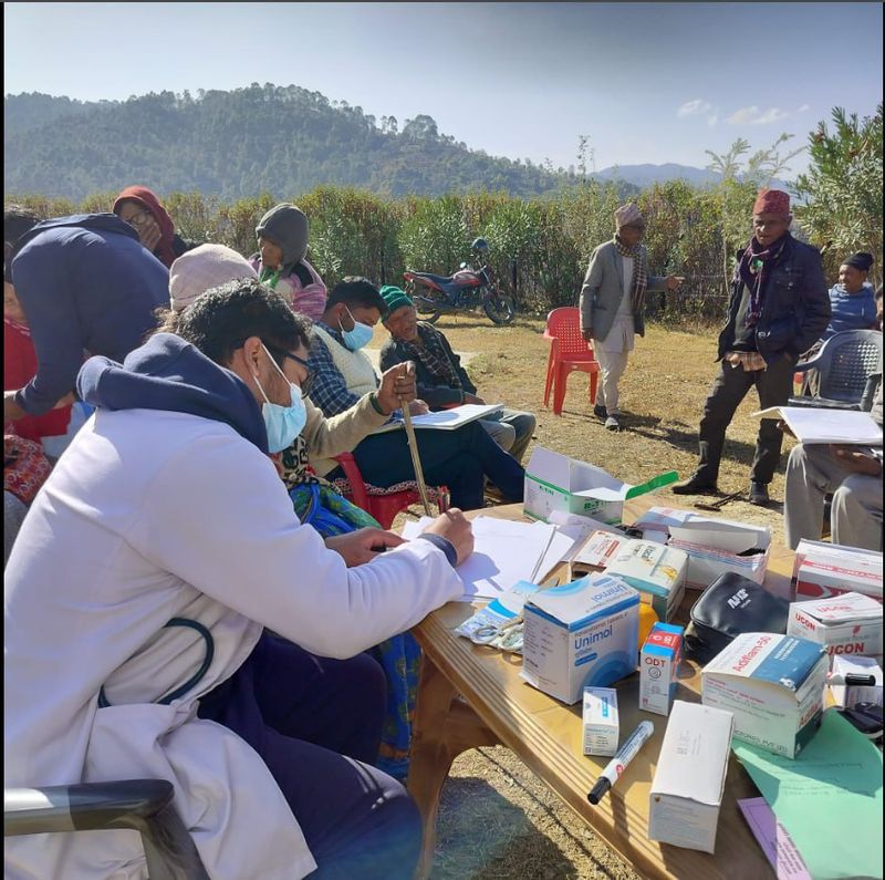 doctor treating patient