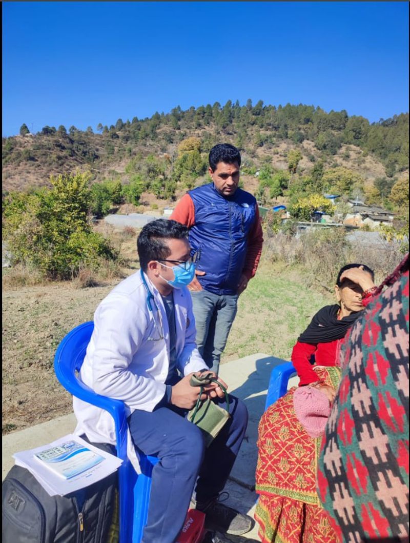 doctor treating patient