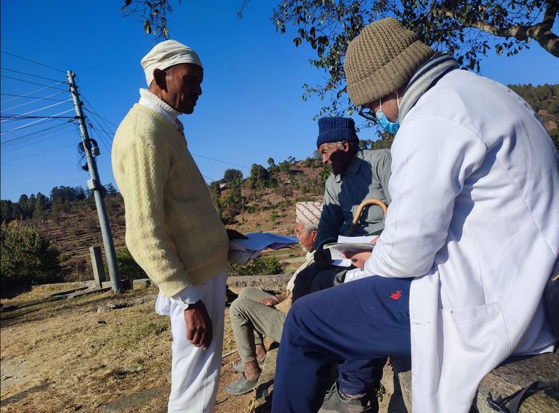 doctor treating patient