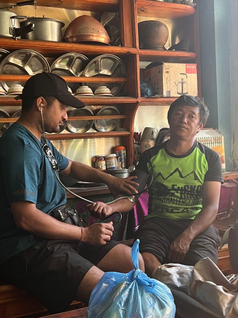 doctor treating patient